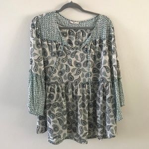 Green Style & Co Blouse